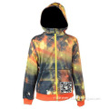 Camo Polyester Fabric Womens Custom Sublimation Print Hoodie Sweater
